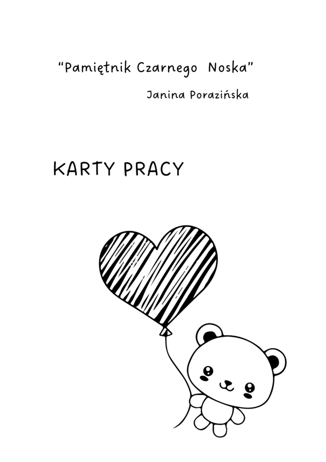 Karty pracy z odpowiedziami - Pamiętnik Czarnego Noska - Janina Porazińska