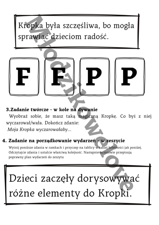 Magiczna kropka - materiał na Dzień Kropki