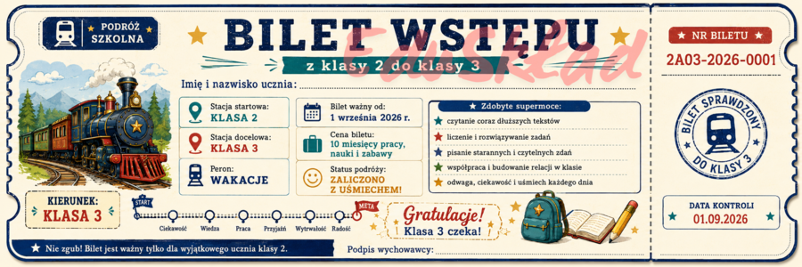 🎟️ Bilety wstępu do następnej klasy