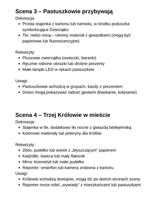 Pakiet na Jasełka w super cenie