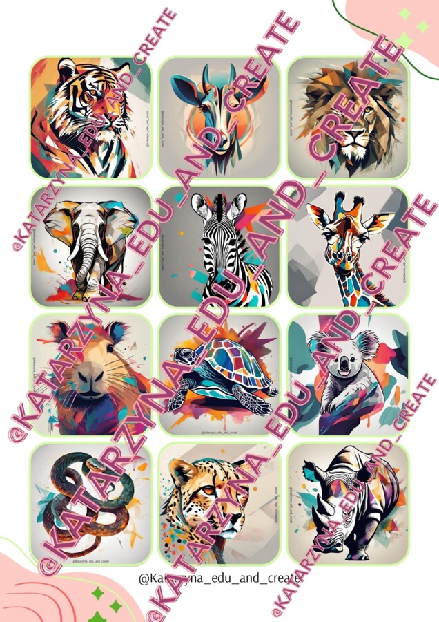 Memory - abstrakcyjne zwierzęta