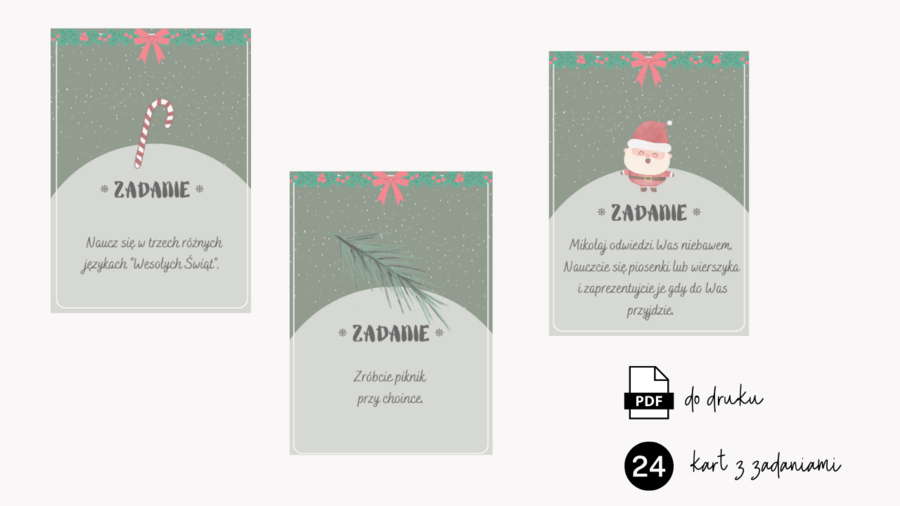 KALENDARZ ADWENTOWY - zadania