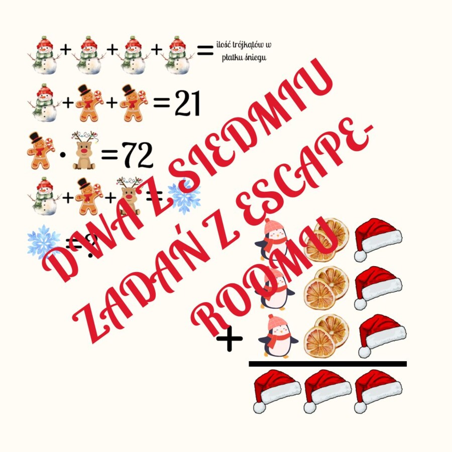 MIKOŁAJKOWY, FABULARNY, ESCAPE ROOM MATEMATYCZNY
