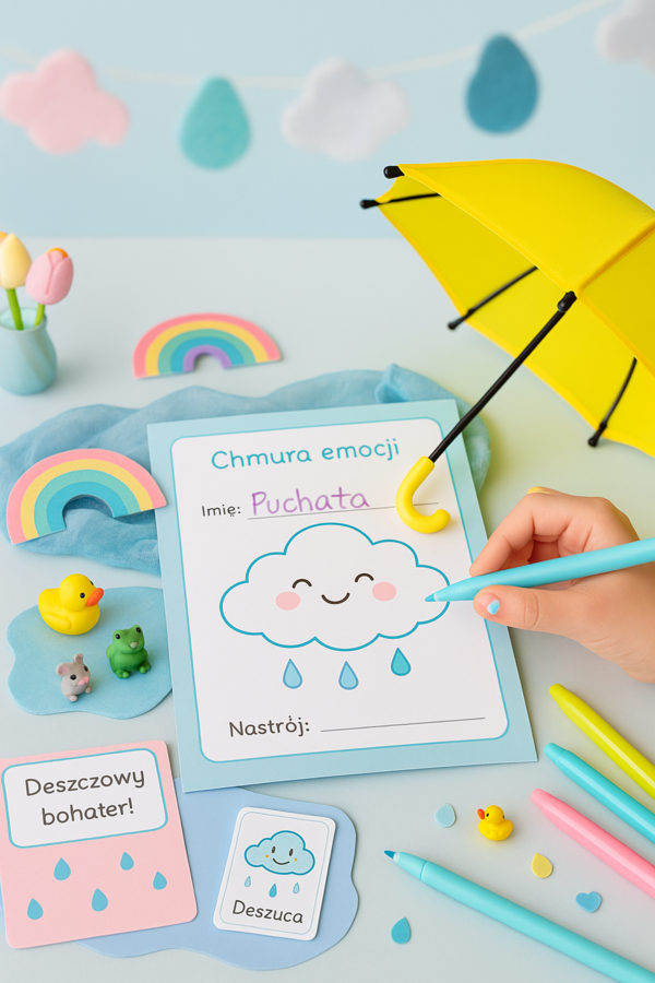 Karta pracy "Deszczowa przygoda"