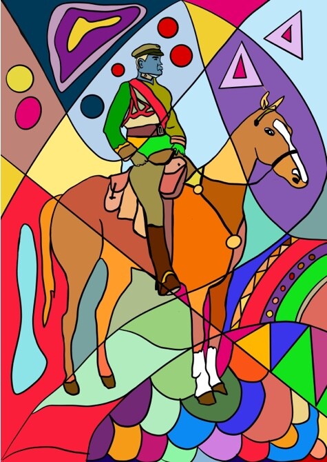 Kolorowanka - Józef Piłsudski