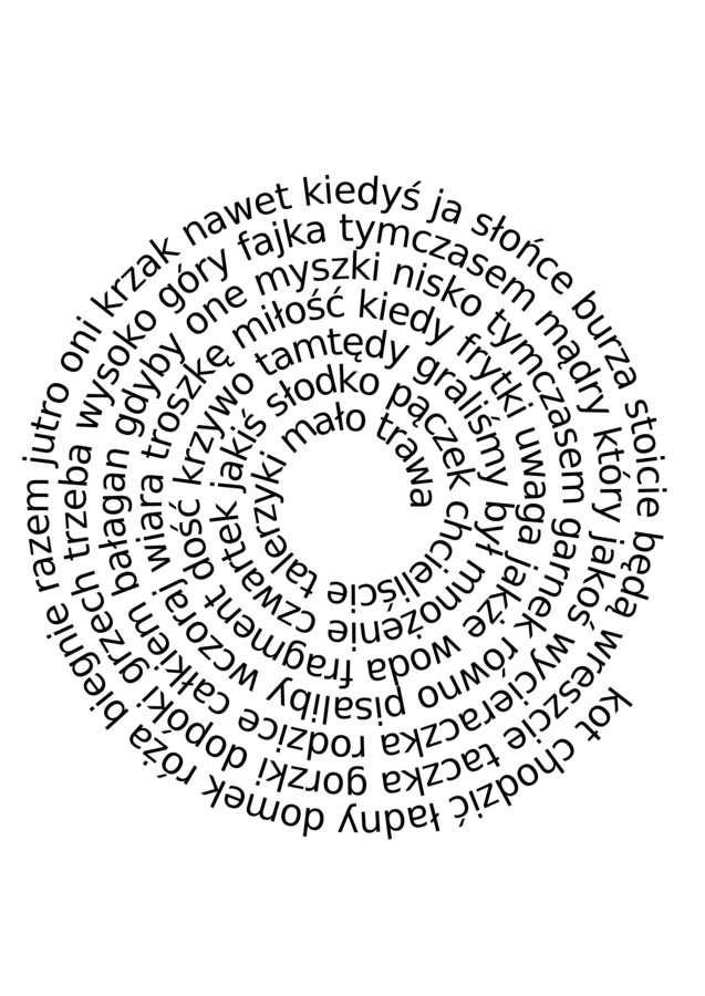 Spirala wyrazowa - język polski