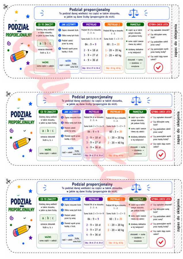🎯 Matematyczne opaski na rękę - RÓWNANIA