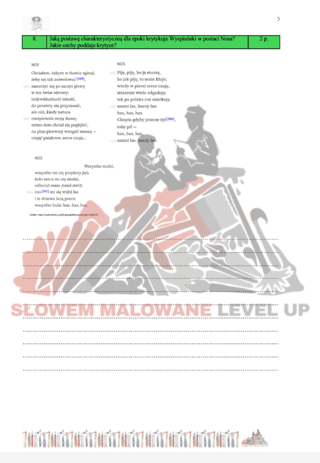 Wesele - zadania do lektury