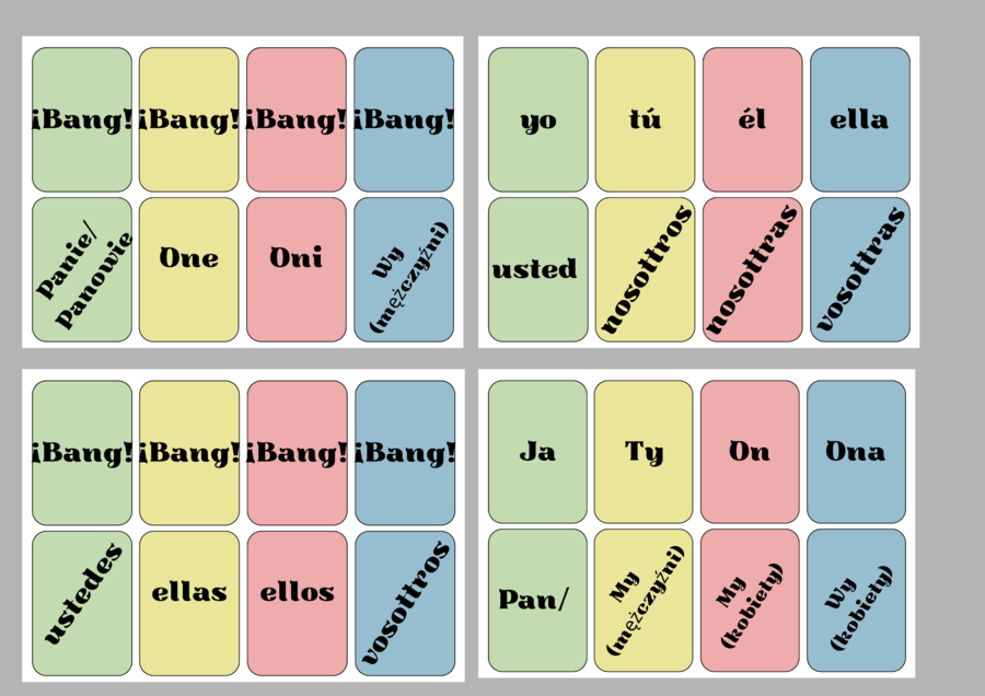 Hiszpańskie zaimki osobowe