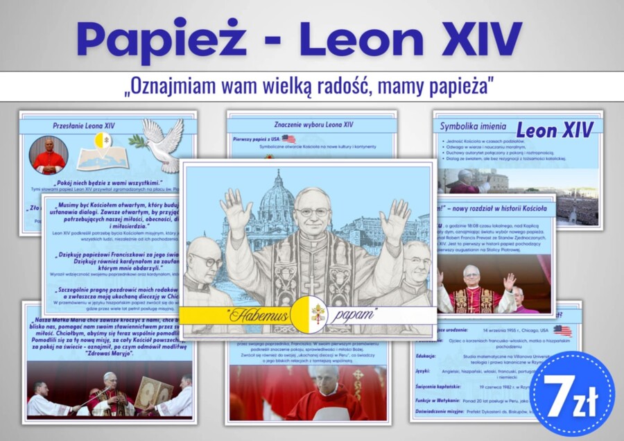NOWY PAPIEŻ - LEON XIV - gazetka informacyjna