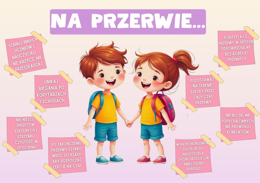 📌 NA PRZERWIE - ZASADY ZACHOWANIA 📌