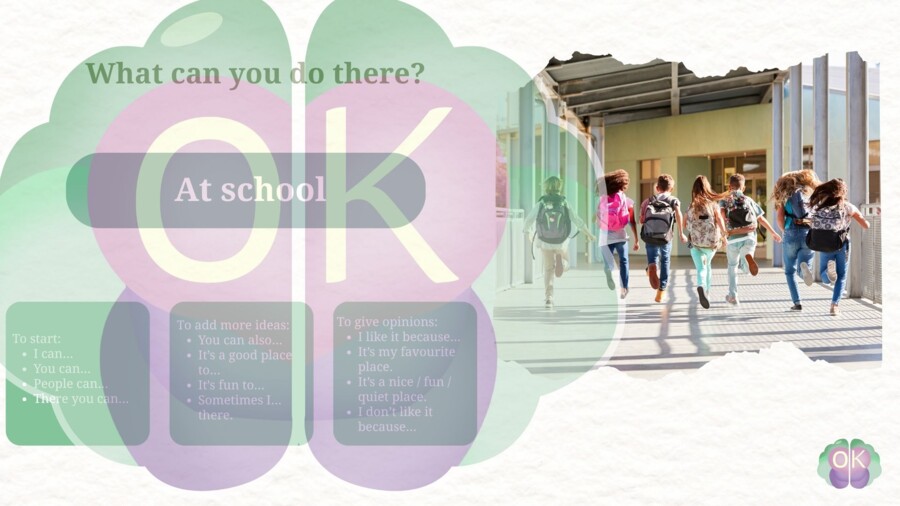 🗺️ Where Can You Go? What Can You Do There? ✨ Level: A1–A2 | 31 pages angielski dla początkujących, mówienie po angielsku, miejsca w mieście, słownictwo, czasownik can, nauka przez zabawę, praca w parach, komunikacja, angielski A1, angielski A2, ćwiczeni