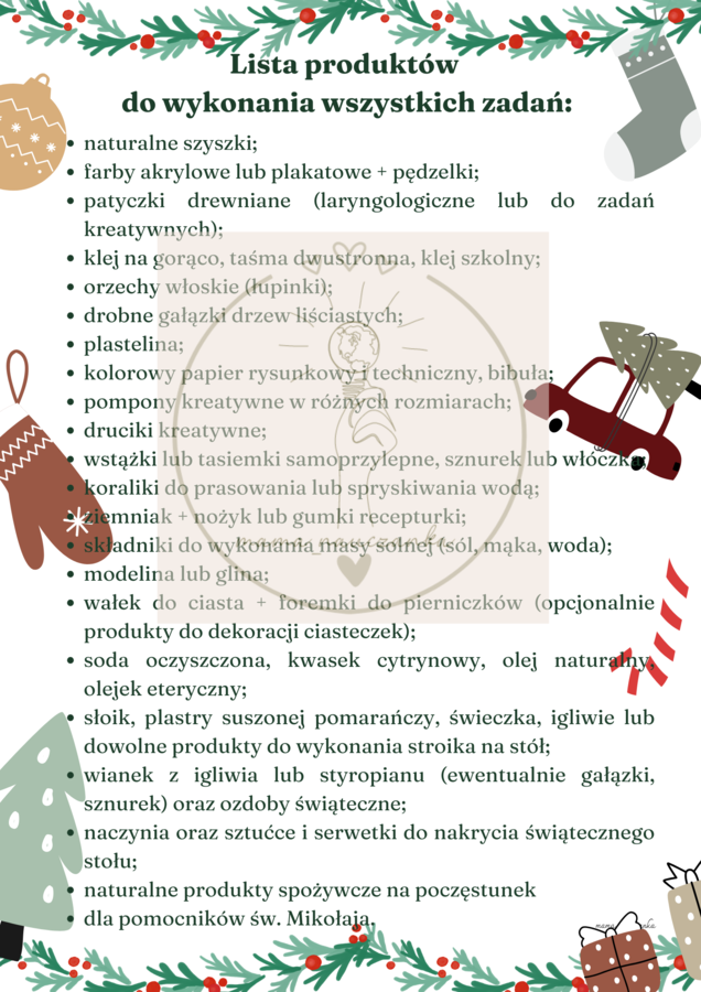 Kreatywny kalendarz adwentowy