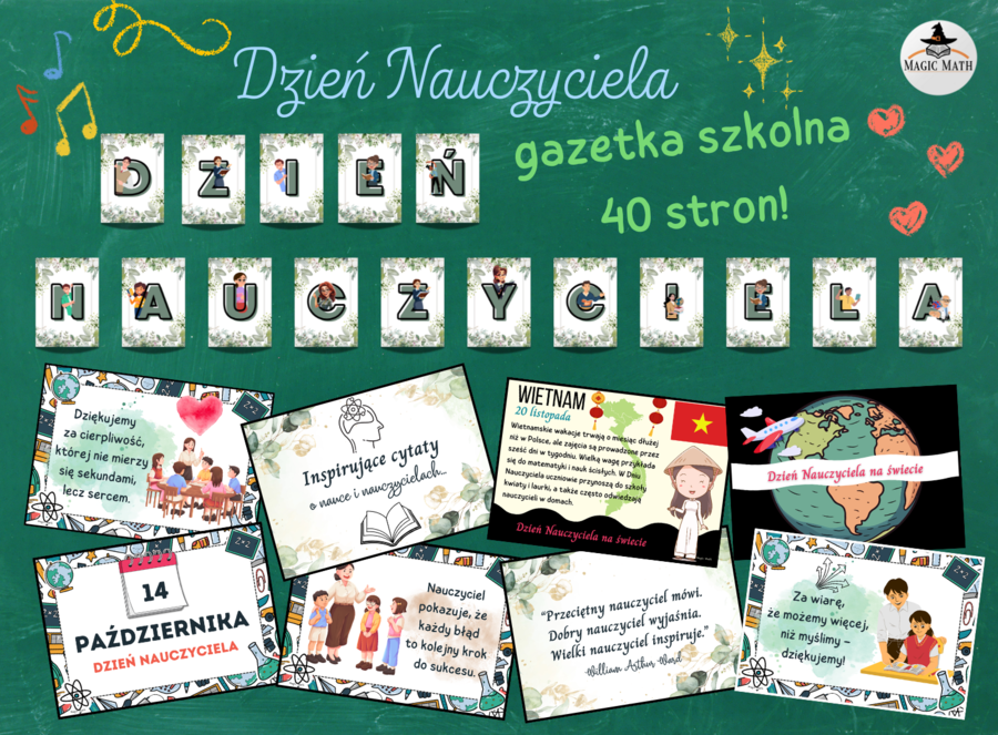 Dzień Edukacji Narodowej - DZIEŃ NAUCZYCIELA - GAZETKA 40 stron