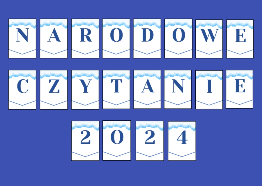 NARODOWE CZYTANIE 2024 – girlanda – napis – gazetka – " Kordian" - wersja 3