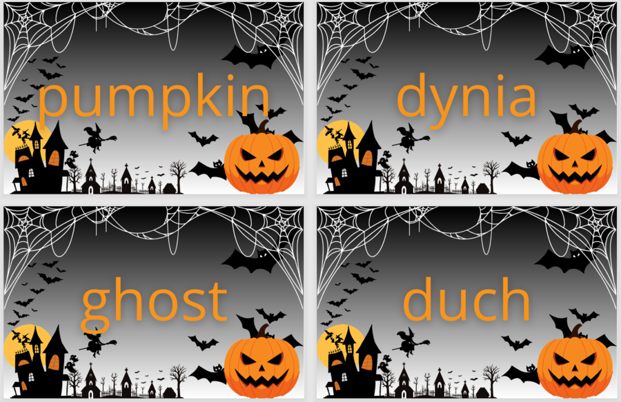 fiszki - HALLOWEEN - 50 słówek po angielsku