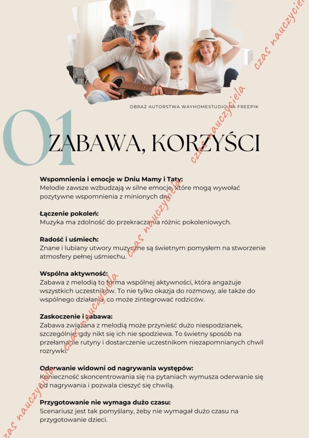 Jaka to melodia. Dzień Mamy i Taty. Dzień Rodziny. Zabawa z publicznością.