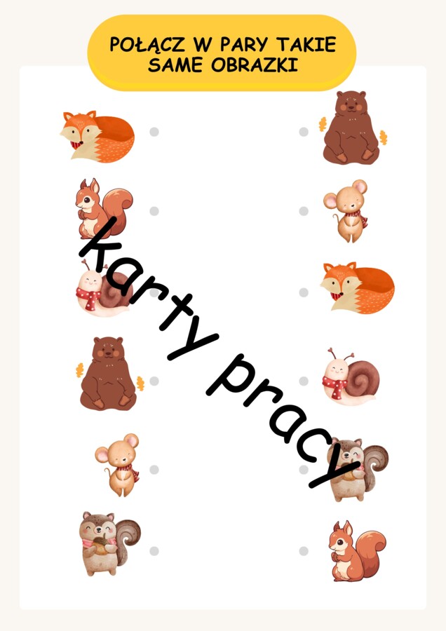 Jesienne karty pracy