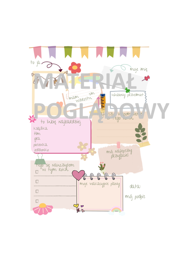 Zakończę roku szkolnego. Kapsuła czasu - podsumowanie roku klasy 1-8