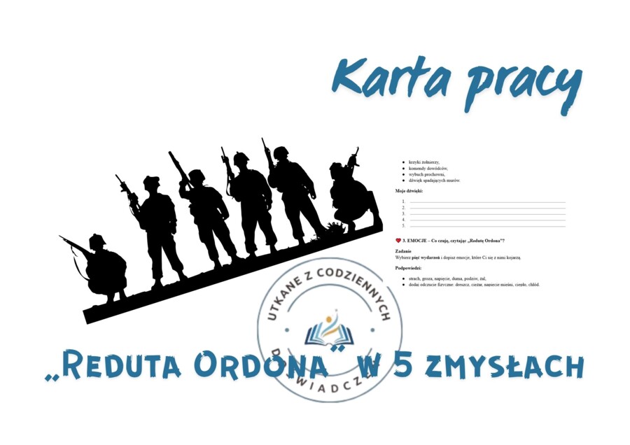 KARTA PRACY – „Reduta Ordona” w 5 zmysłach