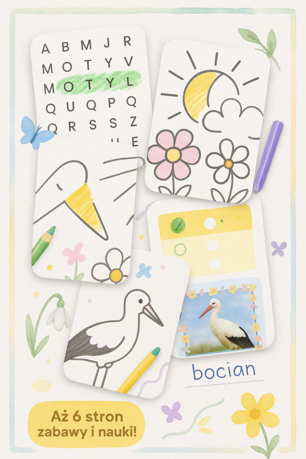 Karta pracy „Oznaki wiosny”