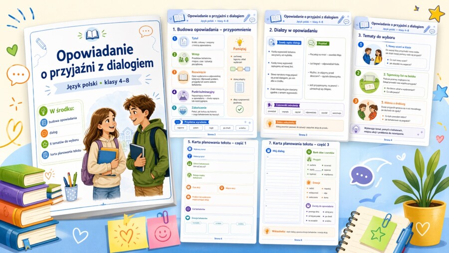 Opowiadanie o przyjaźni z dialogiem