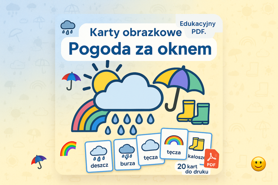 Karty obrazkowe: „Pogoda za oknem”