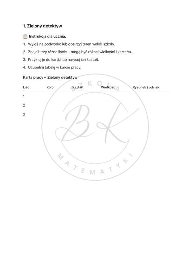 50 aktywnych pomysłów na rozpoczęcie lekcji- przyroda