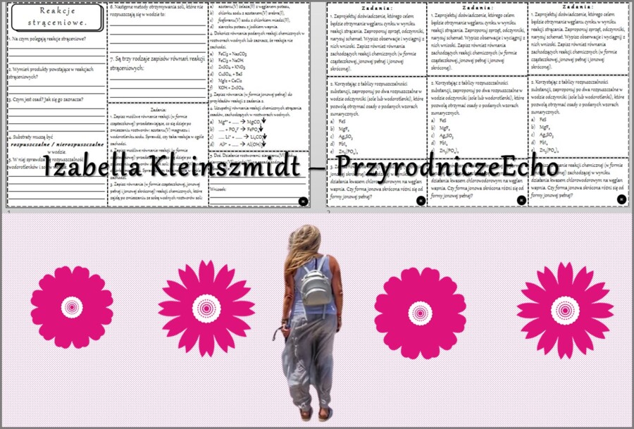 Pomysł na lekcję/karta pracy/stacje zadaniowe/notatki/ materiał do lekcji do tematu „Reakcje strąceniowe” w pdf. W gratisie niekomercyjny scenariusz lekcji/pomysł na lekcję w programie genial.ly do edycji. Na podstawie wydawnictwa MAC. Chemia 8. Dział „S
