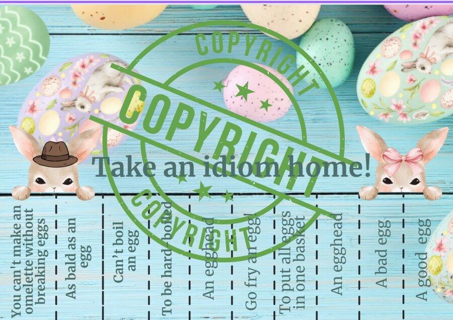 🌸 Easter Idioms Wielkanocna Gazetka z Idiomami 🥚