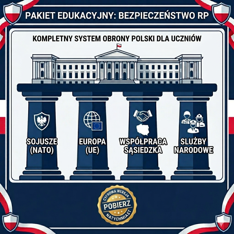 EDB w pigułce: Bezpieczeństwo i System Obronny RP – Kompletne Notatki, Wklejki do Zeszytu, Karty Pracy