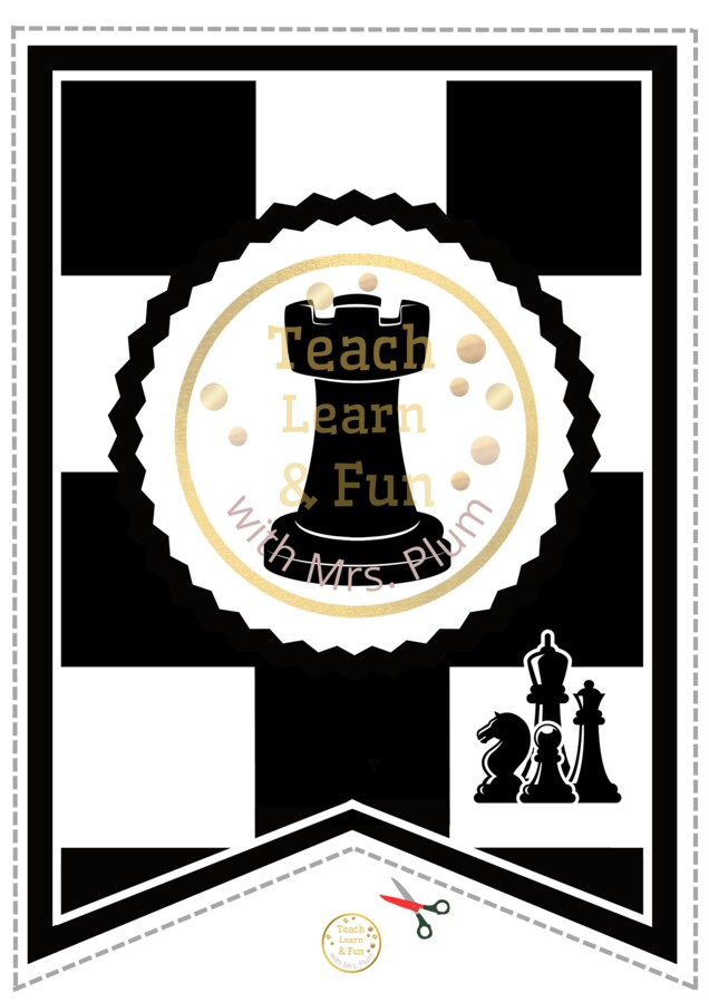 ♟️ Girlanda „Szkolny Turniej Szachowy” – wyjątkowa dekoracja na każde zawody! ♟️🏆