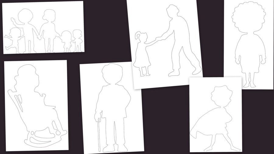 Szablony dzień babci i dziadka