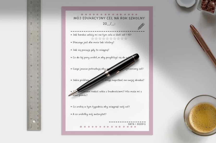Mój edukacyjny cel na nowy rok szkolny - godzina wychowawcza, lekcja przedmiotowa, doradztwo zawodowe