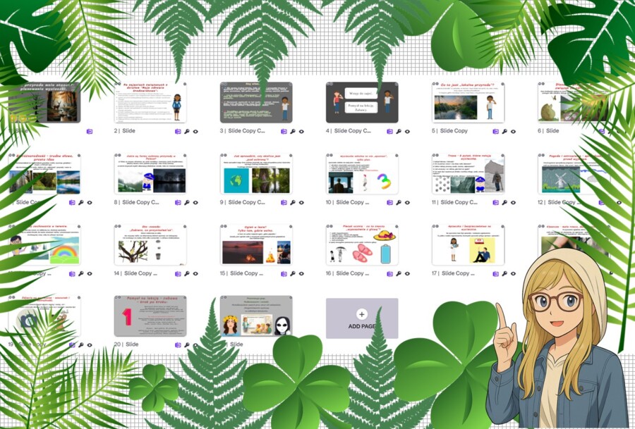 Prezentacja multimedialna w genial.ly „Jaka przyroda mnie otacza?-planowanie wycieczki." Edukacja zdrowotna. Klasa 5. Dział „Moje zdrowie środowiskowe".