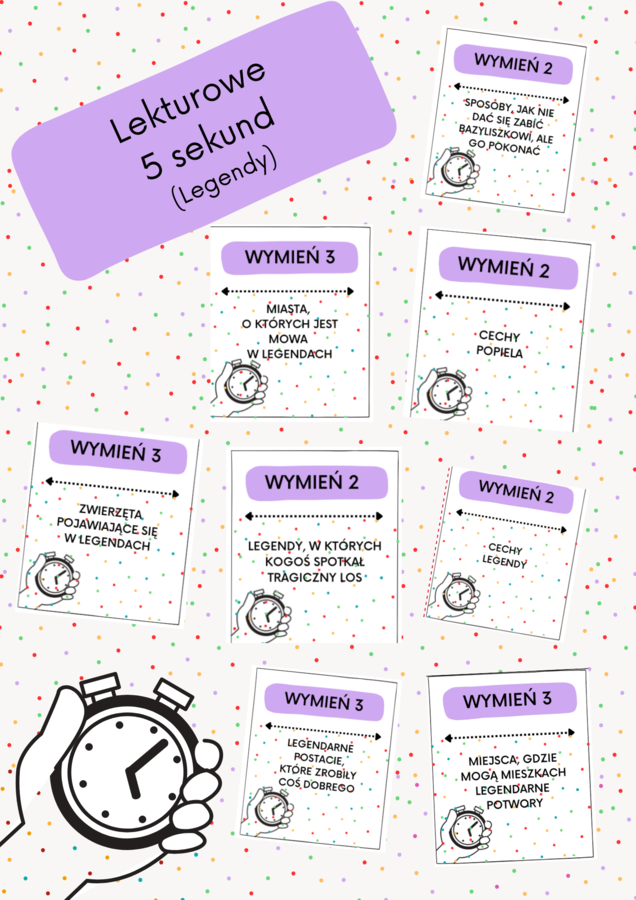 Lekturowe 5 sekund - zestaw dla klas IV-VI