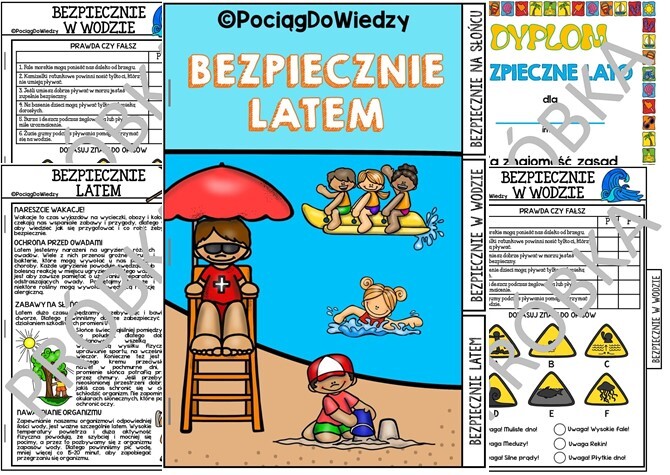 Bezpiecznie latem - książeczka