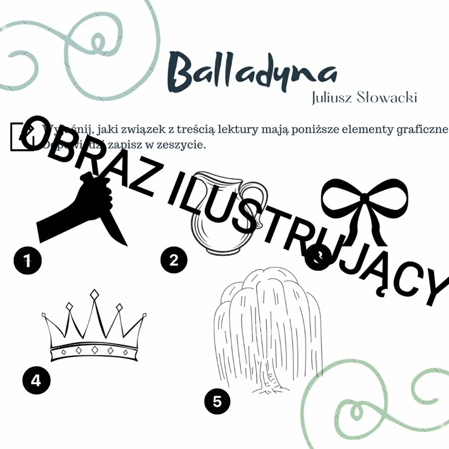 Balladyna - ikonki - egzamin ósmoklasisty