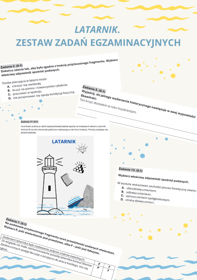 Latarnik - zestaw do pracy z lekturą