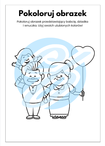 Karty pracy z okazji Dnia Babci i Dziadka – Kreatywne zadania dla dzieci