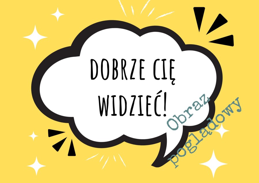 Powrót do szkoły - powitalna gazetka - chmurki z dobrym słowem