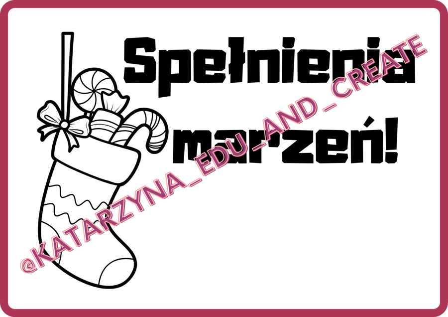 Świąteczne plakaty z miłymi słowami - życzeniami