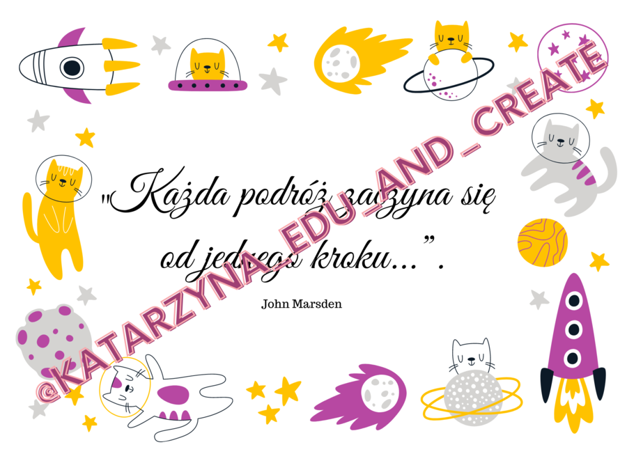 Plakaty-kupony z cytatami - koniec roku szkolnego