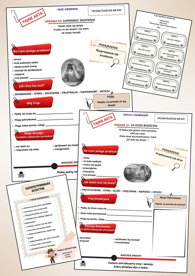 AKTA DETEKTYWA EMOCJI – 40 SPRAW DO ROZWIĄZANIA!