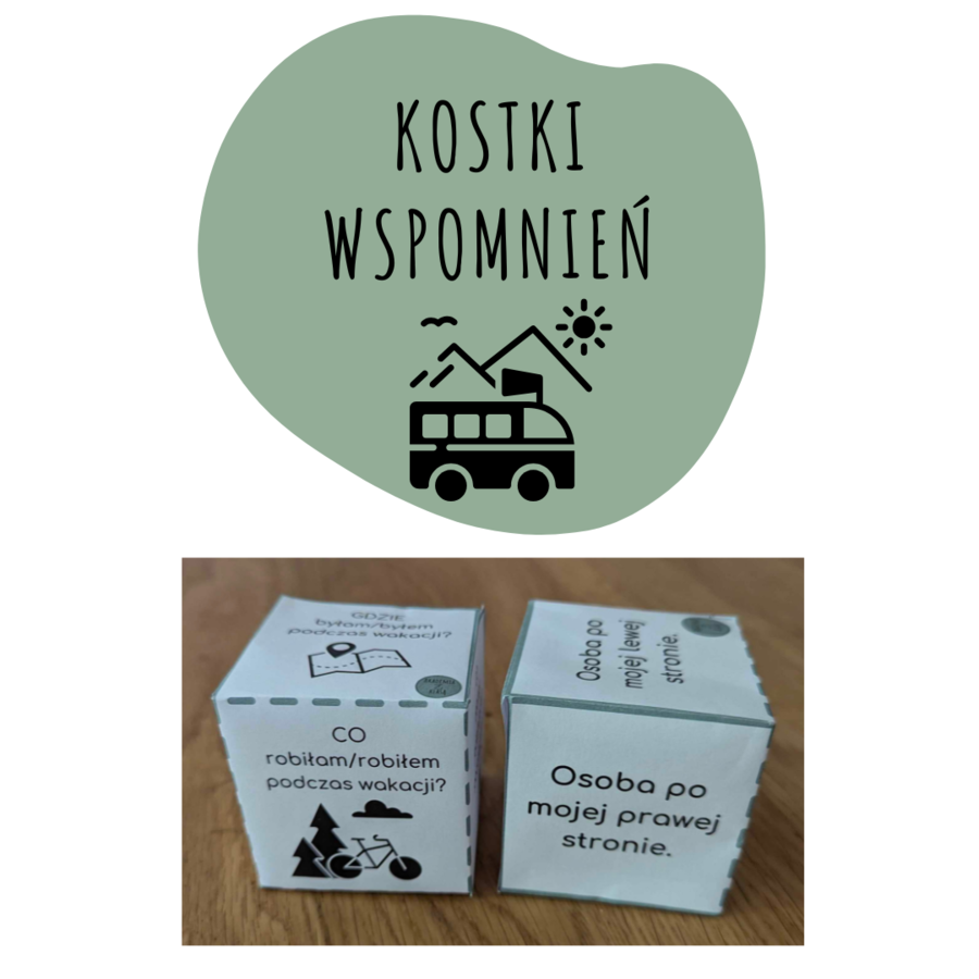 KOSTKI WSPOMNIEŃ Z WAKACJI - zaangażuj całą grupę!