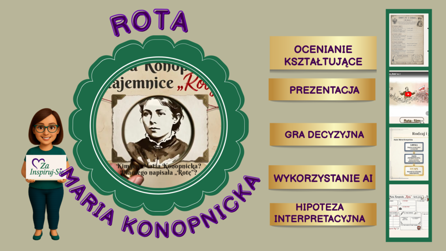Rota – scenariusz lekcji + prezentacja + karta pracy | kl. 5–8