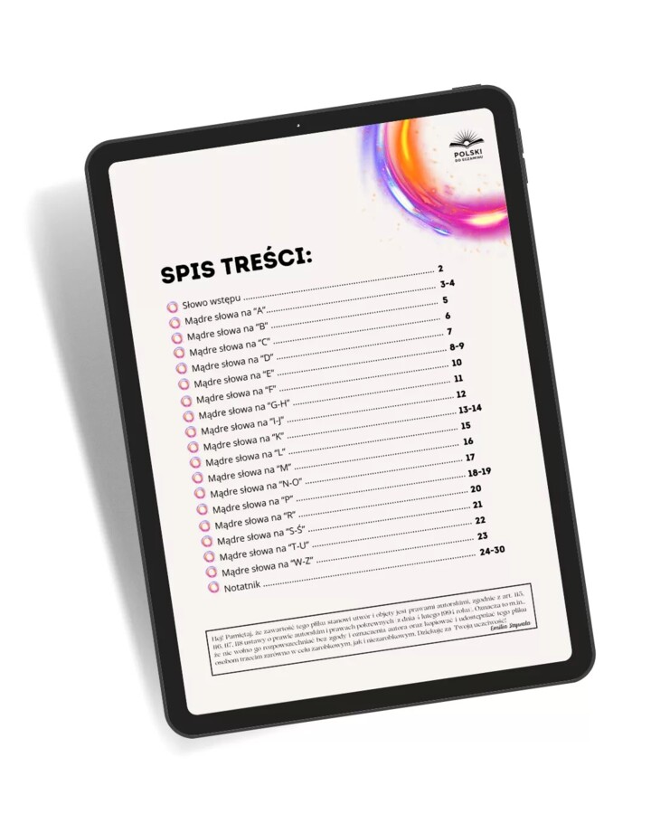Słowniczek ósmoklasisty – ponad 200 mądrych słów na egzamin