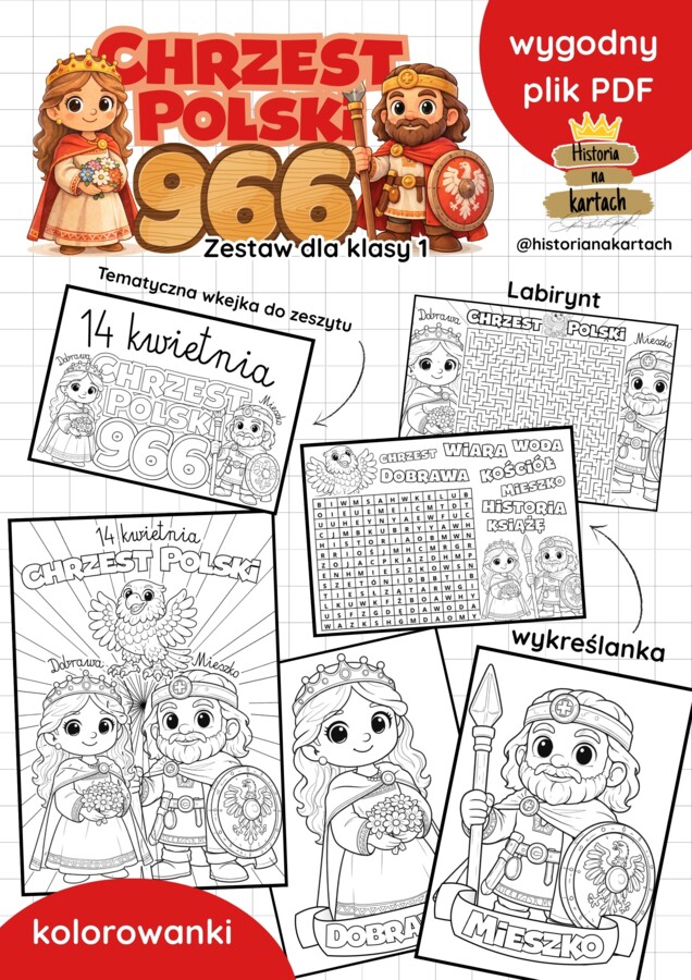 Chrzest Polski - zestaw dla klasy 1