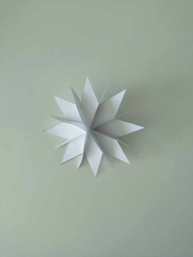 Gwiazdka 3D - szablon