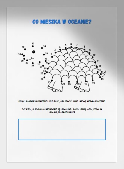 Karty pracy do nauki o ekologii. Kolorowanki. Labirynty. Połącz kropki.